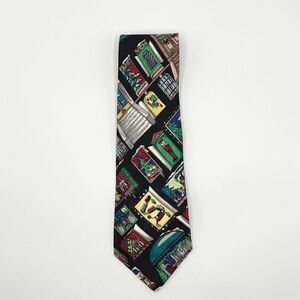 Nicole Miller Vintage Christmas Collection Neck Tie - Handmade Silk